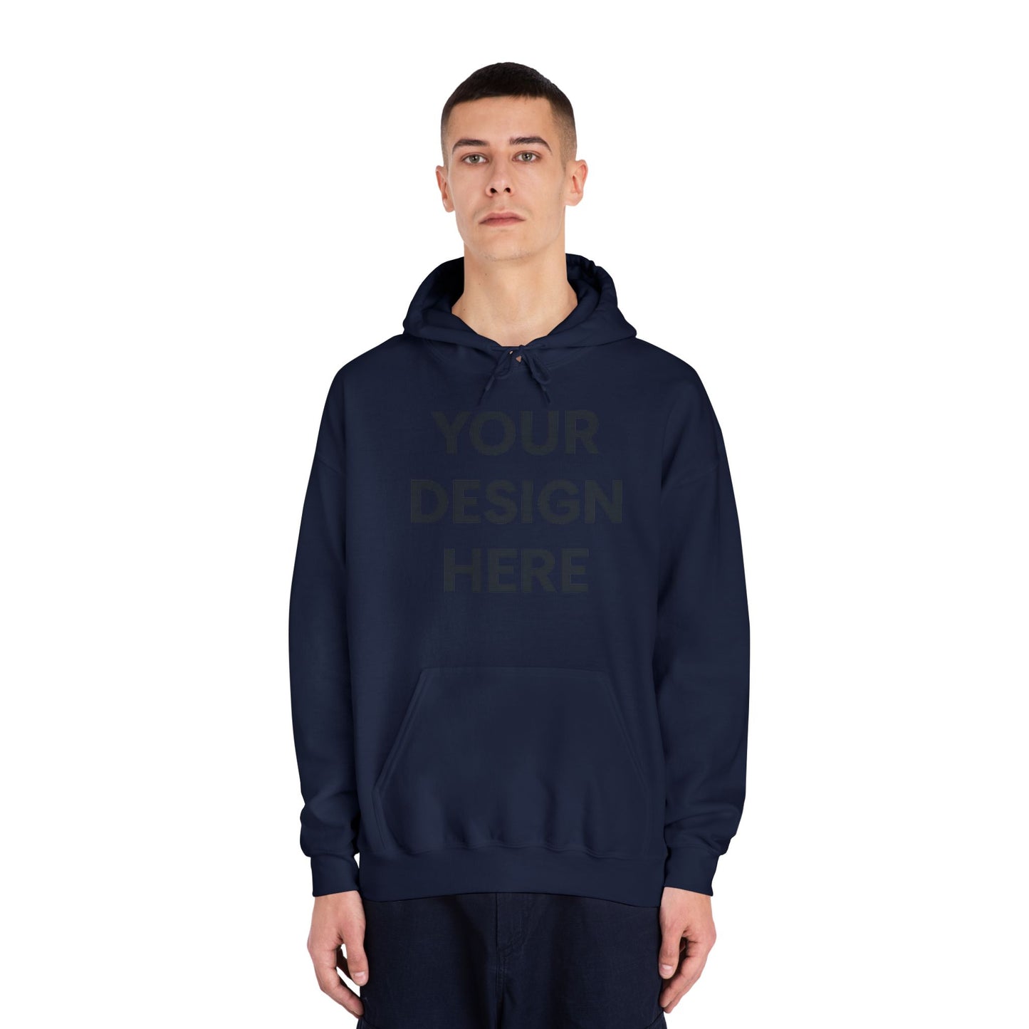 Custom Gildan 12500 DryBlend Hoodie Personalized Moisture-Wicking Fleece Sweatshirt Custom Logo, Text or Design Unisex Cotton-Poly Pullover