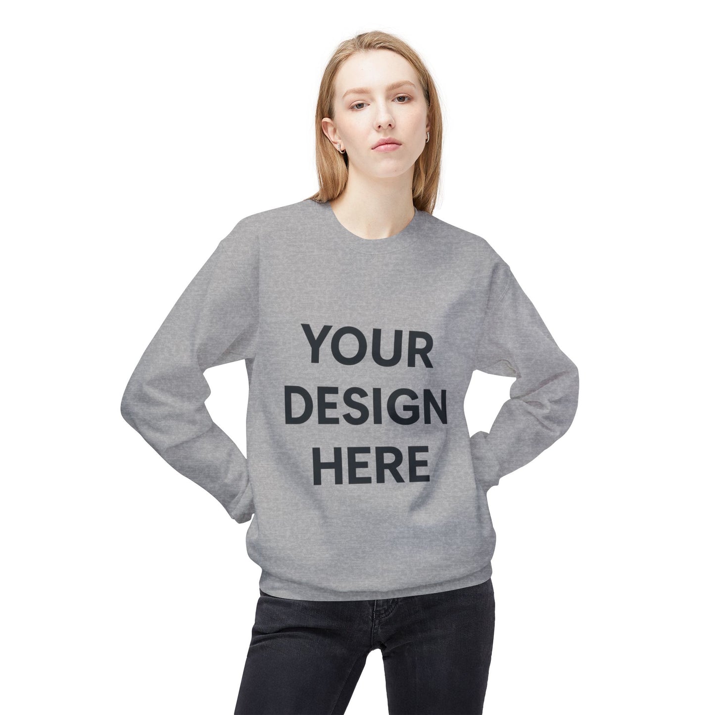 Cozy Customizable Crewneck Sweatshirt - Personalized Gift for Him/Her, Perfect for Fall/Winter, Unique Holiday Gifts, DIY Design