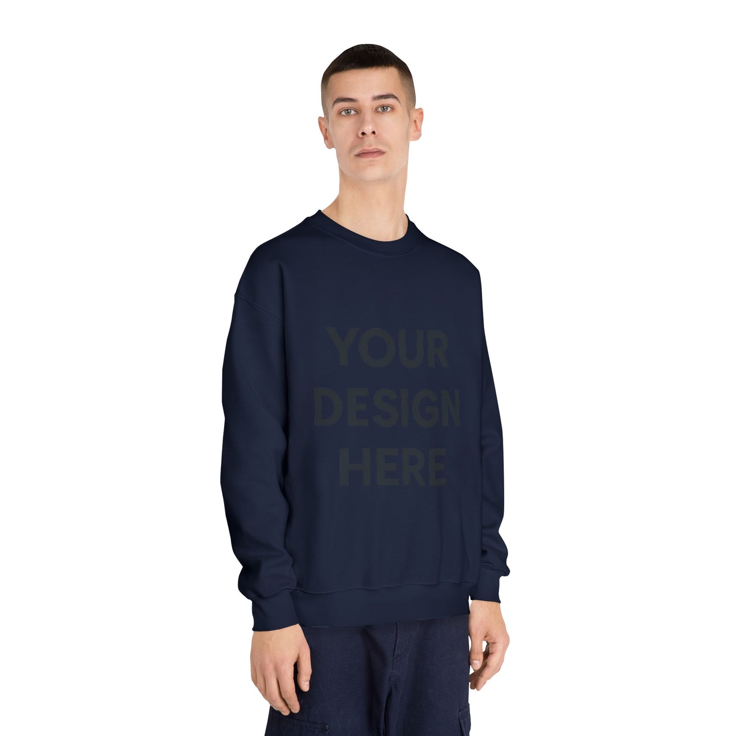 Custom Gildan 12000 DryBlend Crewneck Sweatshirt Personalized Moisture-Wicking Fleece Pullover Custom Logo, Text, or Design Unisex Cotton-Poly Sweatshirt