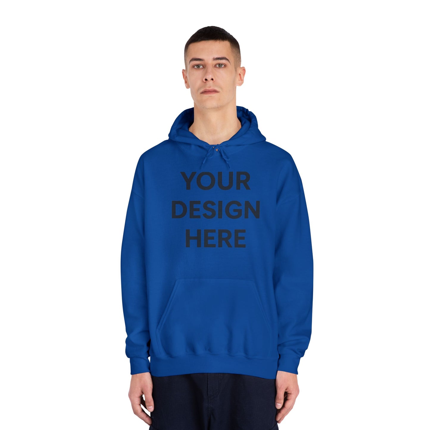 Custom Gildan 12500 DryBlend Hoodie Personalized Moisture-Wicking Fleece Sweatshirt Custom Logo, Text or Design Unisex Cotton-Poly Pullover