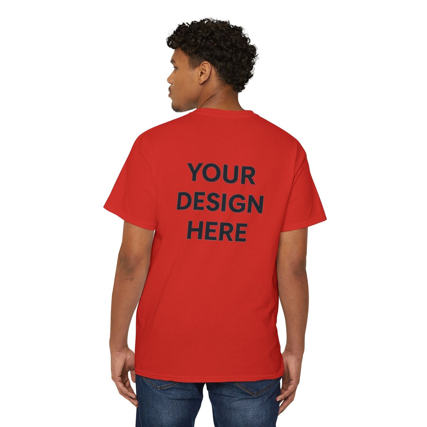 Custom Gildan 5300 Pocket T-Shirt Personalized Heavy Cotton Tee Custom Logo or Text Unisex Pocket Tee for Work, Events & Everyday Wear