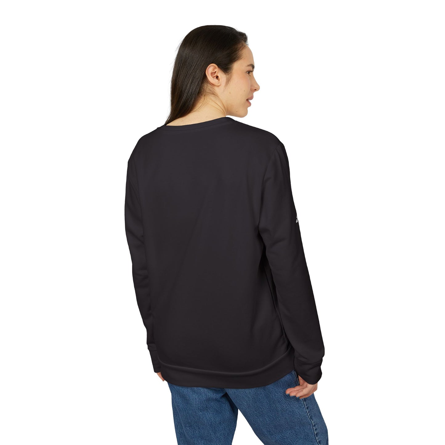 Custom Adidas Fleece Crewneck Sweatshirt Personalized Performance Pullover Soft Midweight Cotton-Poly Blend Custom Logo or Embroidery