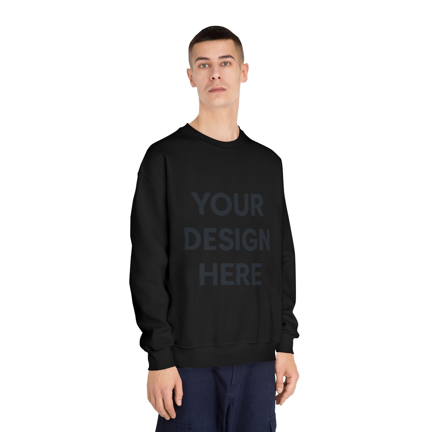 Custom Gildan 12000 DryBlend Crewneck Sweatshirt Personalized Moisture-Wicking Fleece Pullover Custom Logo, Text, or Design Unisex Cotton-Poly Sweatshirt