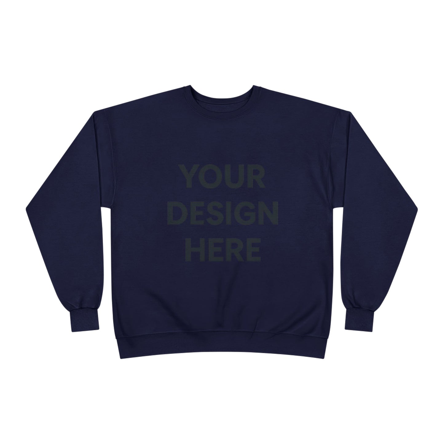 Custom Hanes P160 EcoSmart Crewneck Sweatshirt Personalized Eco-Friendly Fleece Pullover Sustainable Cotton-Poly Blend Custom Logo, Text, or Design