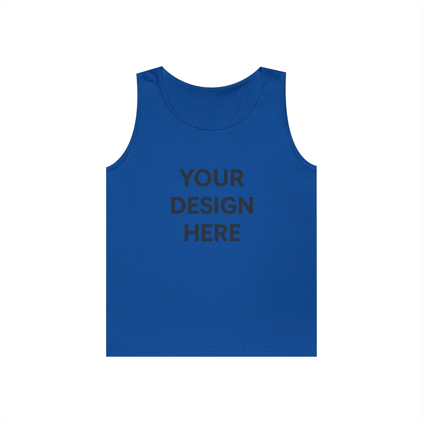 Custom Gildan 5200 Heavy Cotton Tank Top Personalized Sleeveless Shirt Custom Logo, Text, or Design Unisex Classic Fit Summer Tee