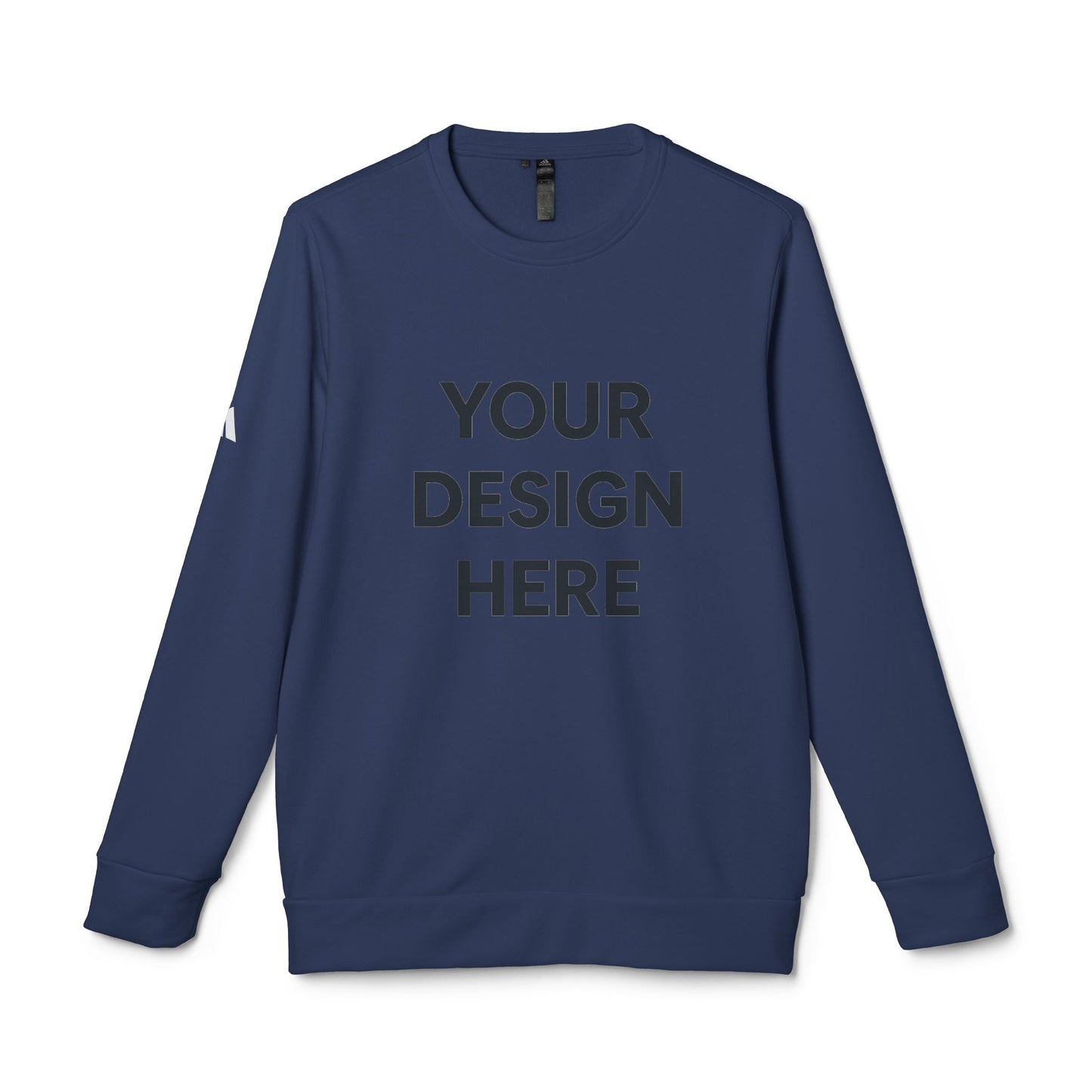 Custom Adidas Fleece Crewneck Sweatshirt Personalized Performance Pullover Soft Midweight Cotton-Poly Blend Custom Logo or Embroidery