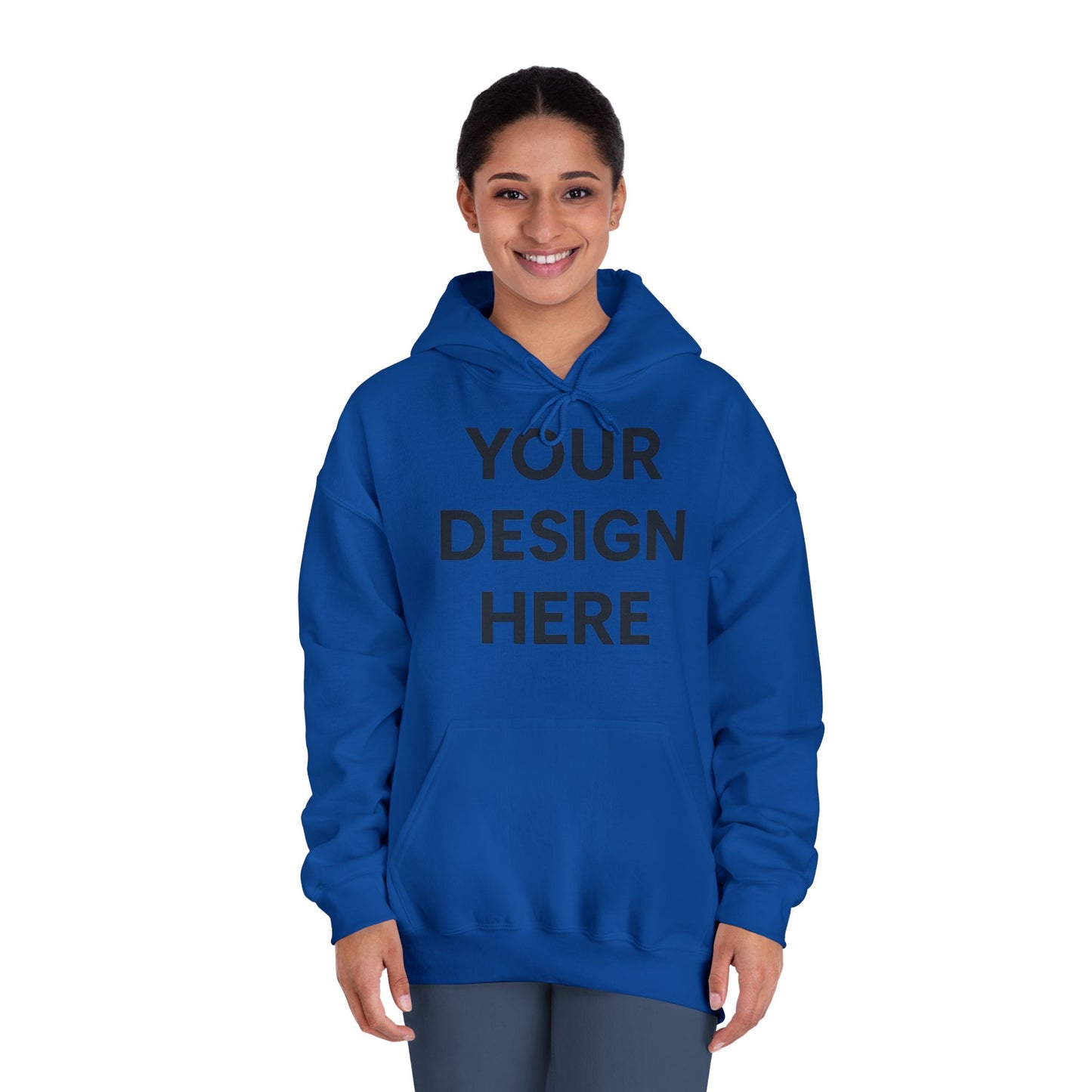 Custom Gildan 12500 DryBlend Hoodie Personalized Moisture-Wicking Fleece Sweatshirt Custom Logo, Text or Design Unisex Cotton-Poly Pullover