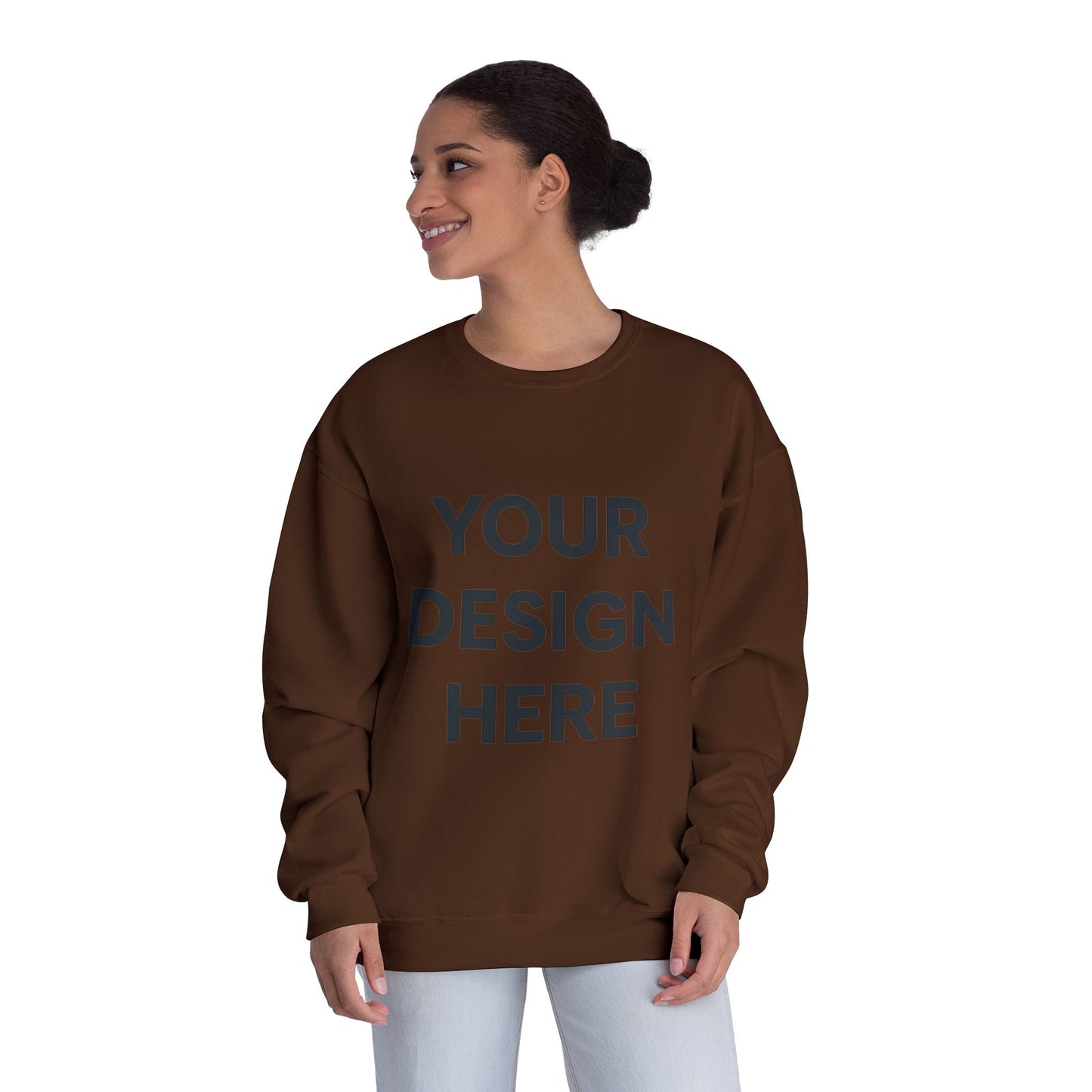 Custom Jerzees 562MR NuBlend Crewneck Sweatshirt Personalized Fleece Pullover Custom Logo, Text, or Design Soft Midweight Unisex Sweatshirt