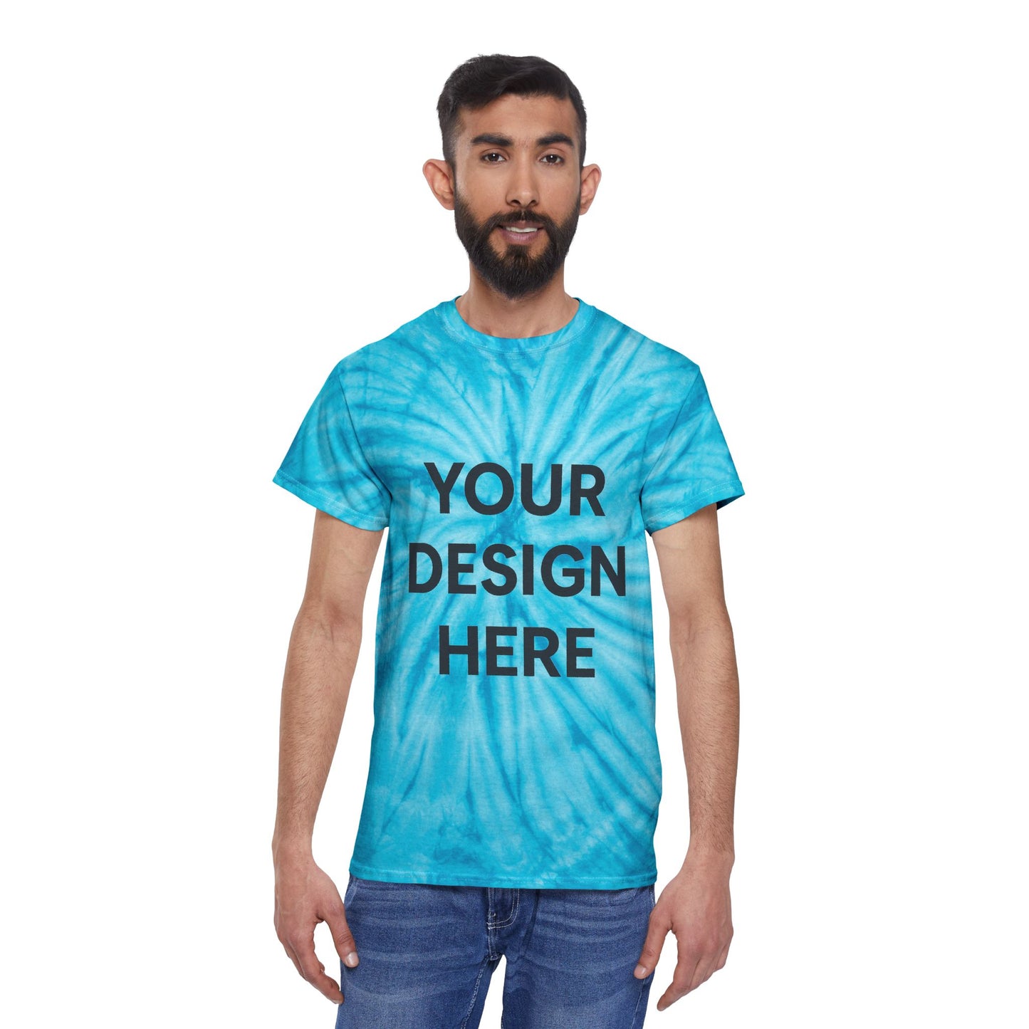 Custom Gildan 5000 Cyclone Tie-Dye T-Shirt Personalized Heavy Cotton Tee Swirl Pattern Retro Design Custom Logo, Text, or Artwork