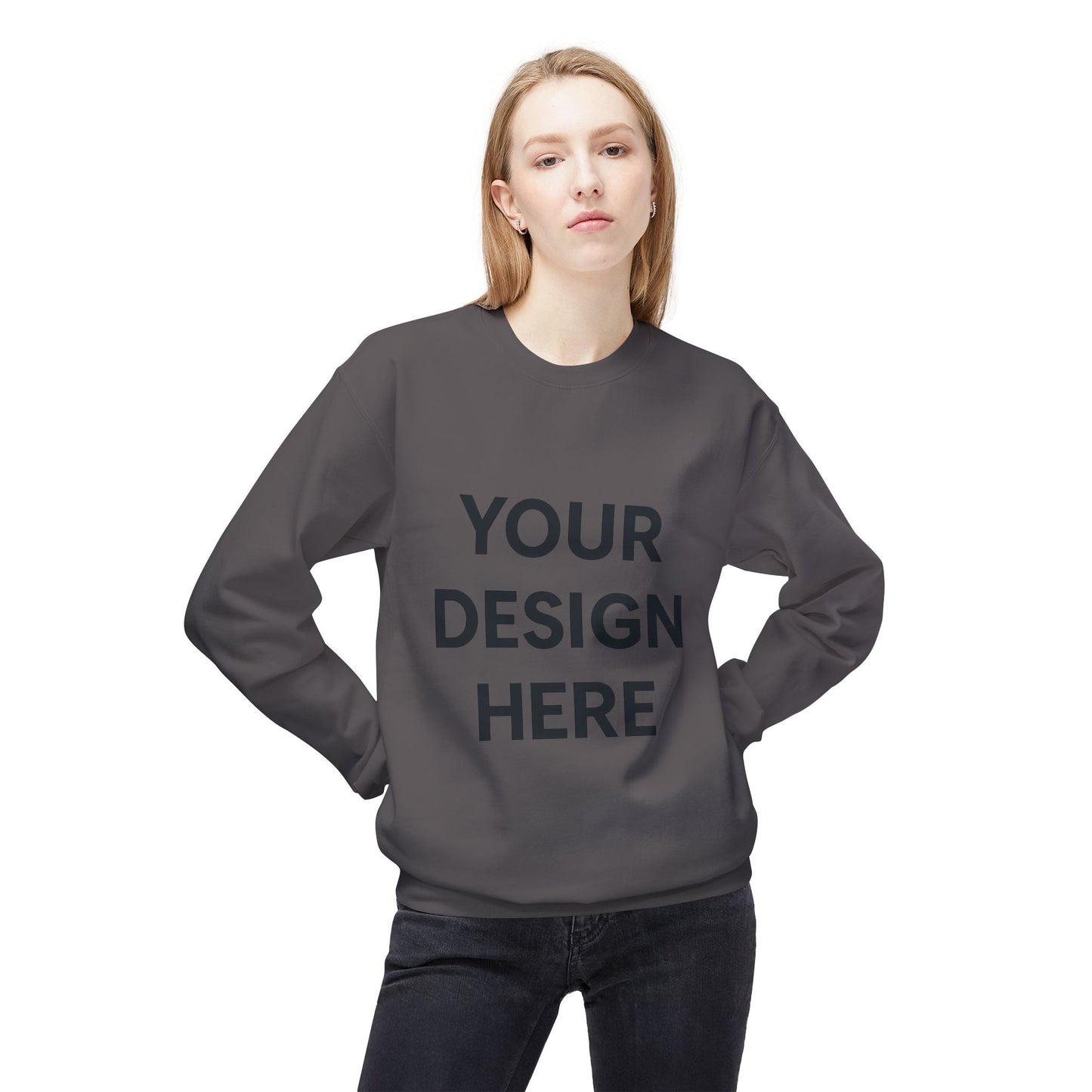Cozy Customizable Crewneck Sweatshirt - Personalized Gift for Him/Her, Perfect for Fall/Winter, Unique Holiday Gifts, DIY Design