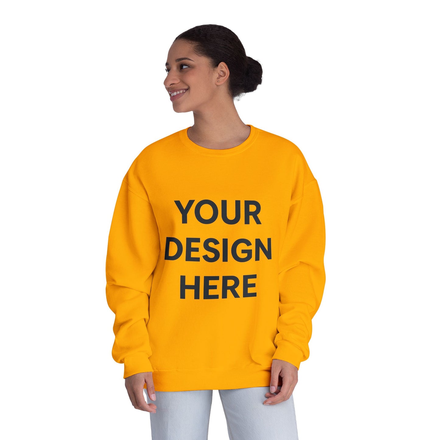 Custom Jerzees 562MR NuBlend Crewneck Sweatshirt Personalized Fleece Pullover Custom Logo, Text, or Design Soft Midweight Unisex Sweatshirt