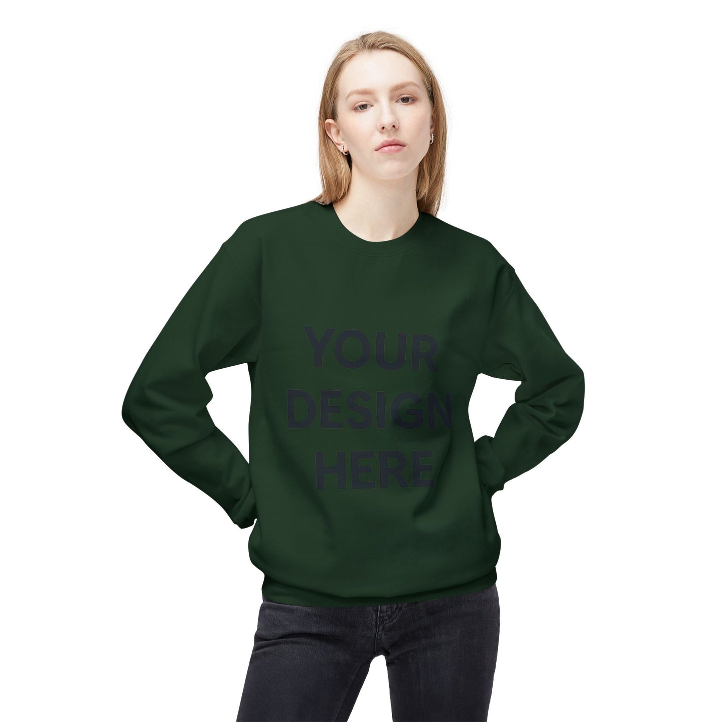 Cozy Customizable Crewneck Sweatshirt - Personalized Gift for Him/Her, Perfect for Fall/Winter, Unique Holiday Gifts, DIY Design