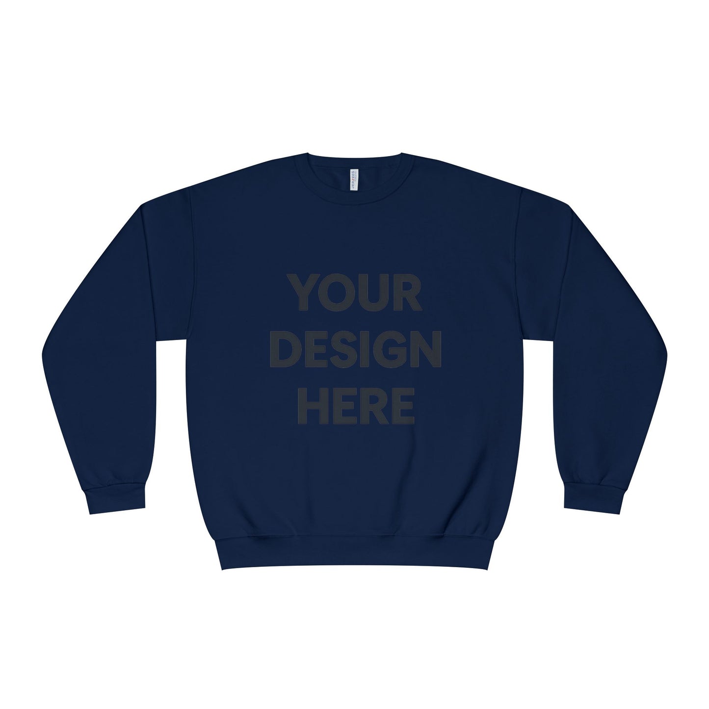 Custom Jerzees 562MR NuBlend Crewneck Sweatshirt Personalized Fleece Pullover Custom Logo, Text, or Design Soft Midweight Unisex Sweatshirt