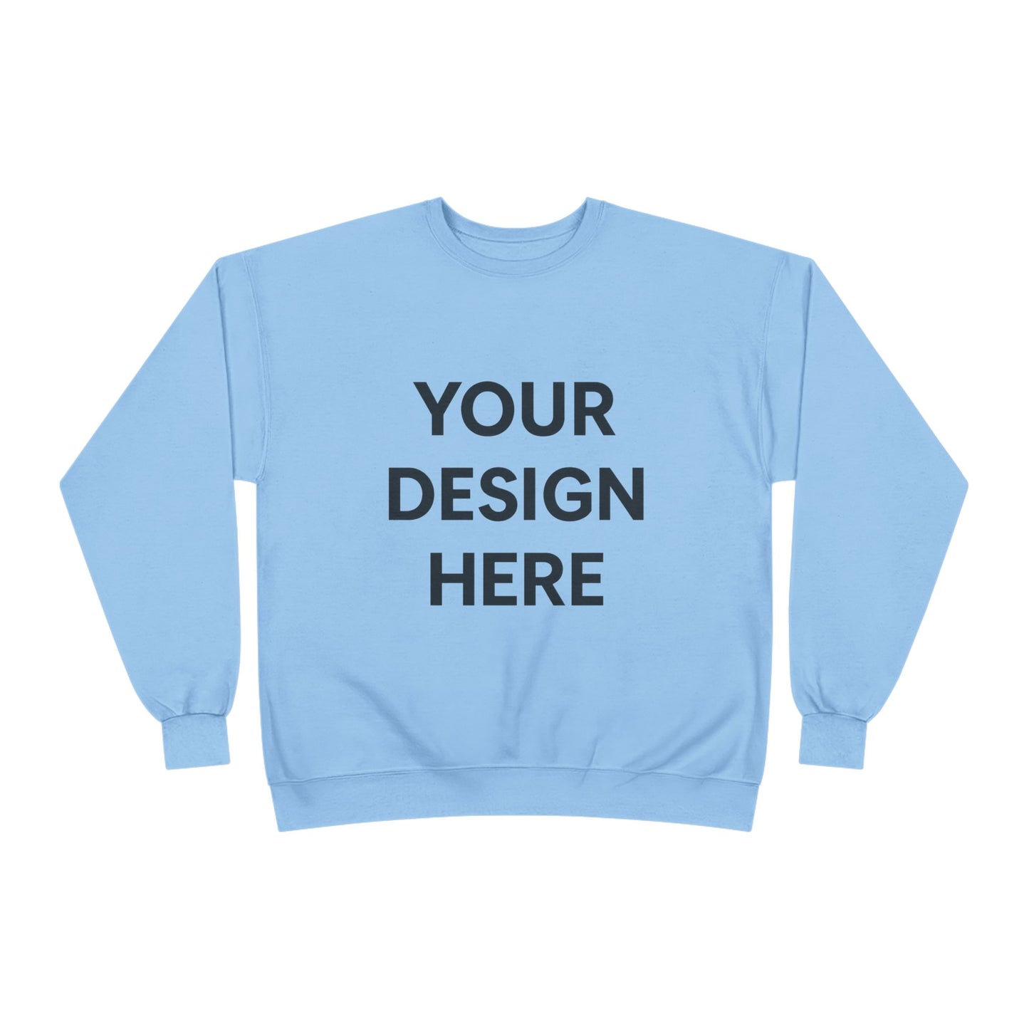 Custom Hanes P160 EcoSmart Crewneck Sweatshirt Personalized Eco-Friendly Fleece Pullover Sustainable Cotton-Poly Blend Custom Logo, Text, or Design