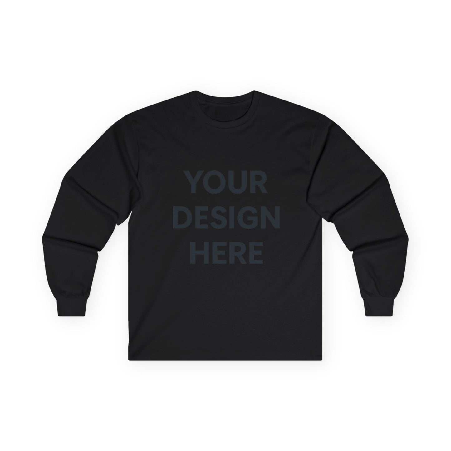 Custom Gildan 2400 Ultra Cotton Long Sleeve T-Shirt Personalized Heavyweight Tee Custom Logo, Text, or Design Unisex Durable Cotton Shirt