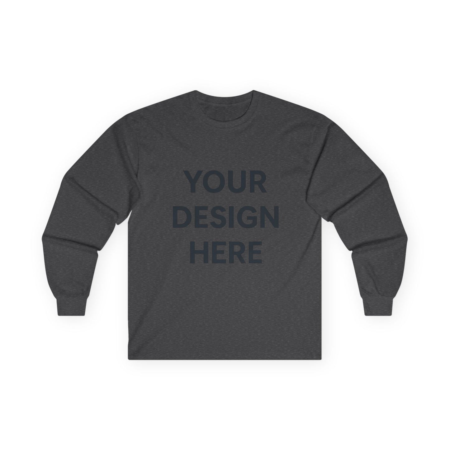 Custom Gildan 2400 Ultra Cotton Long Sleeve T-Shirt Personalized Heavyweight Tee Custom Logo, Text, or Design Unisex Durable Cotton Shirt