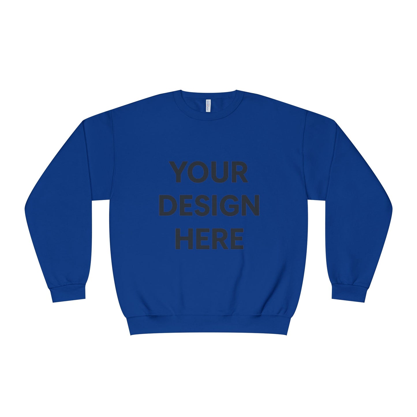 Custom Jerzees 562MR NuBlend Crewneck Sweatshirt Personalized Fleece Pullover Custom Logo, Text, or Design Soft Midweight Unisex Sweatshirt