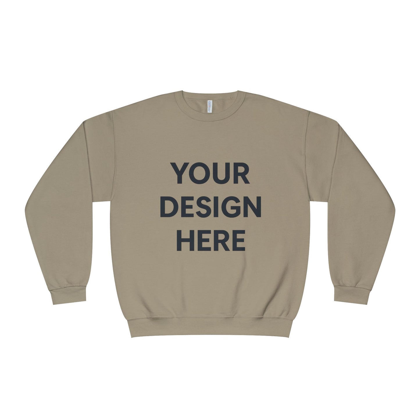 Custom Jerzees 562MR NuBlend Crewneck Sweatshirt Personalized Fleece Pullover Custom Logo, Text, or Design Soft Midweight Unisex Sweatshirt