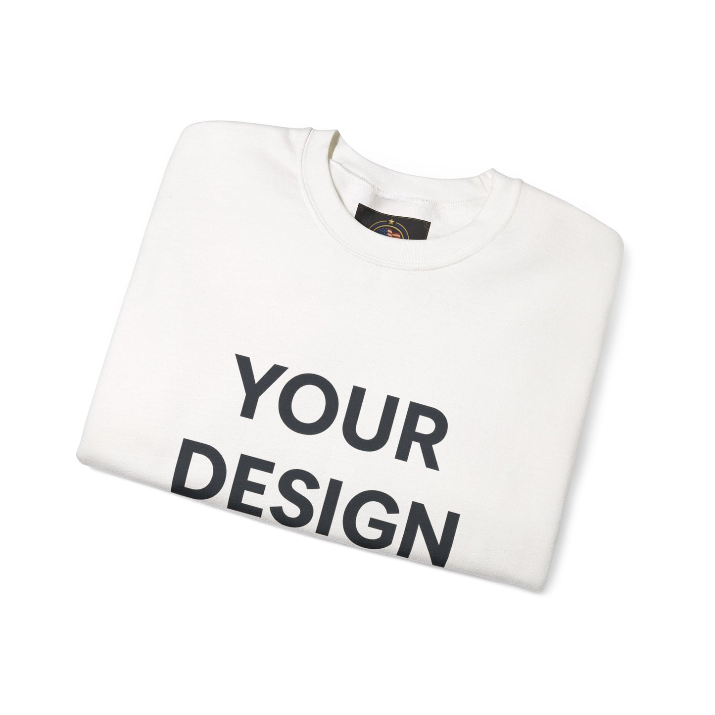 Custom Gildan 18000 Crewneck Sweatshirt | Personalized Heavy Blend Fleece Pullover | Custom Logo, Text, or Design | Unisex Cozy Cotton-Poly Sweatshirt