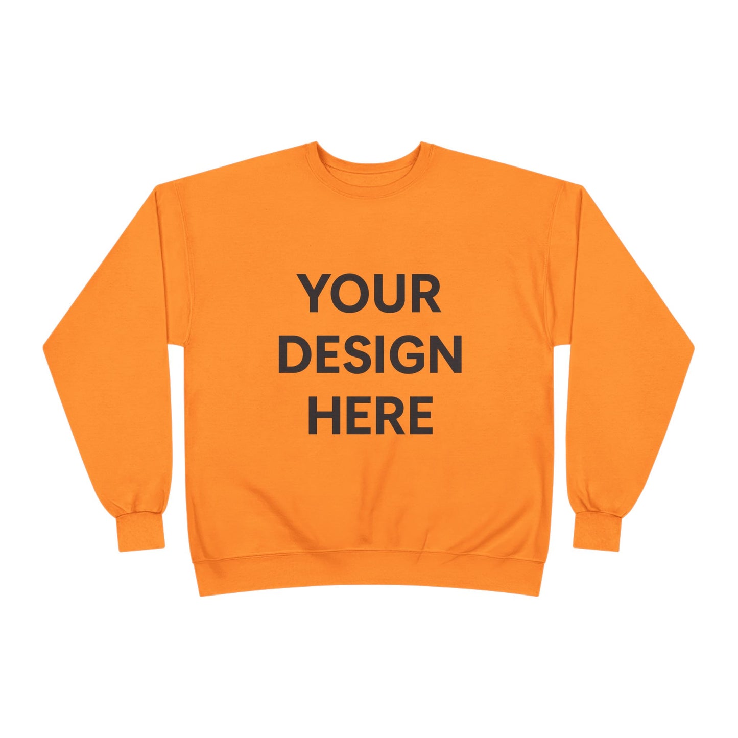 Custom Hanes P160 EcoSmart Crewneck Sweatshirt Personalized Eco-Friendly Fleece Pullover Sustainable Cotton-Poly Blend Custom Logo, Text, or Design