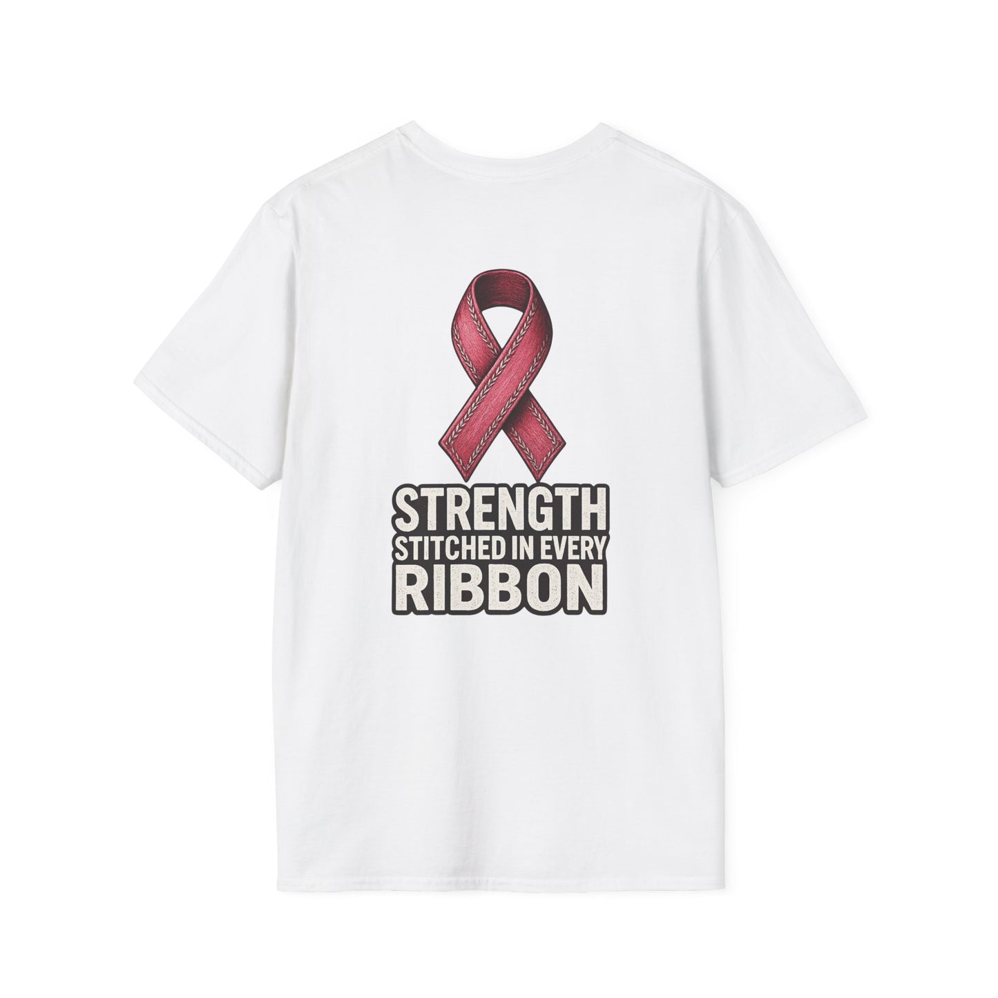 Strength Awareness T-Shirt, Unisex Softstyle Tee, Gift for Cancer Awareness, Supportive Graphic Tee, Everyday Comfort Shirt