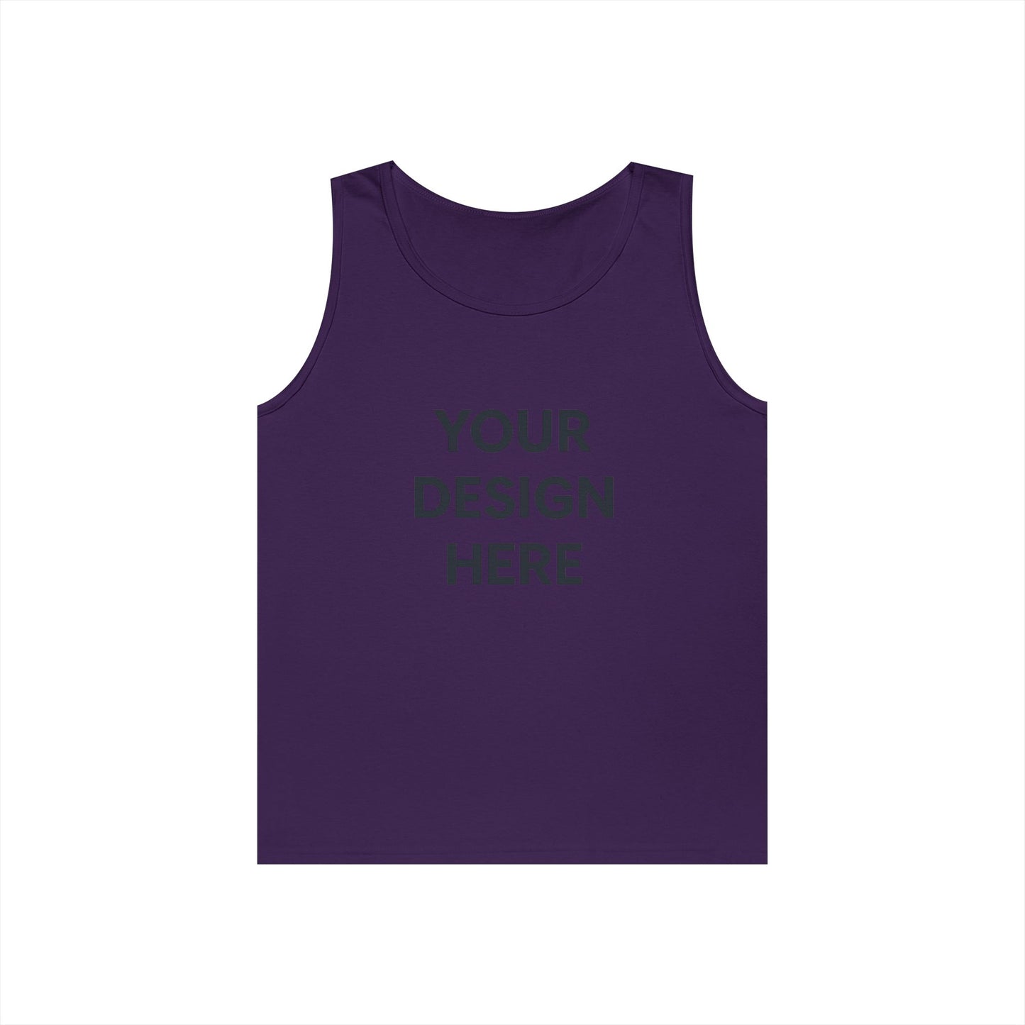 Custom Gildan 5200 Heavy Cotton Tank Top Personalized Sleeveless Shirt Custom Logo, Text, or Design Unisex Classic Fit Summer Tee