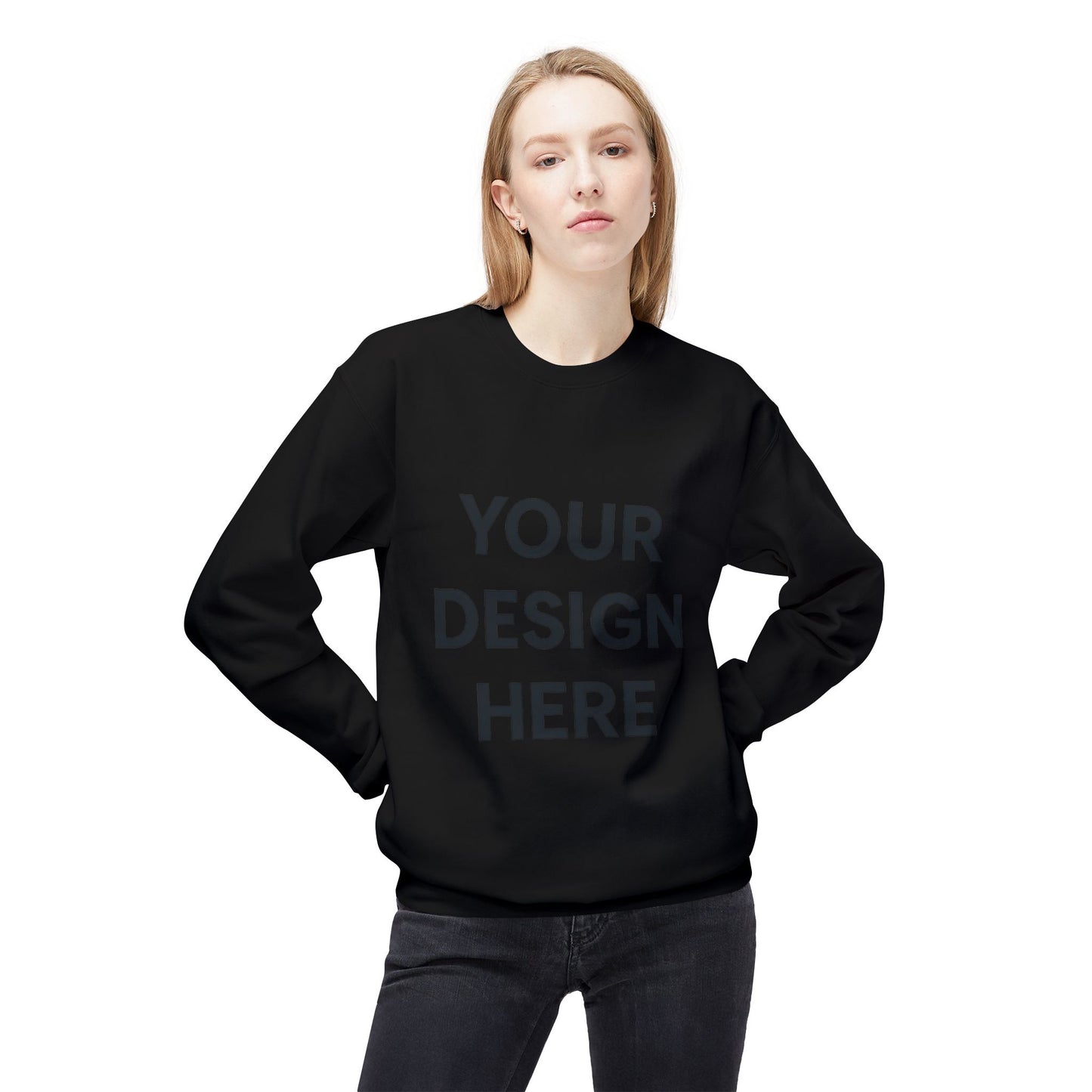 Cozy Customizable Crewneck Sweatshirt - Personalized Gift for Him/Her, Perfect for Fall/Winter, Unique Holiday Gifts, DIY Design
