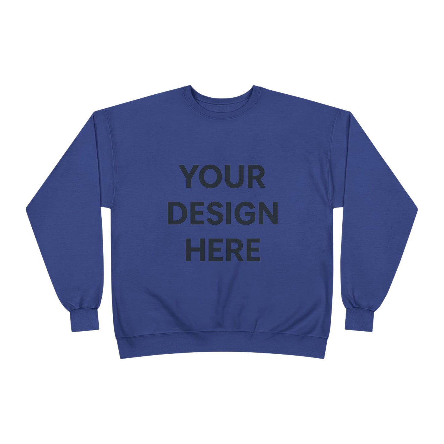 Custom Hanes P160 EcoSmart Crewneck Sweatshirt Personalized Eco-Friendly Fleece Pullover Sustainable Cotton-Poly Blend Custom Logo, Text, or Design
