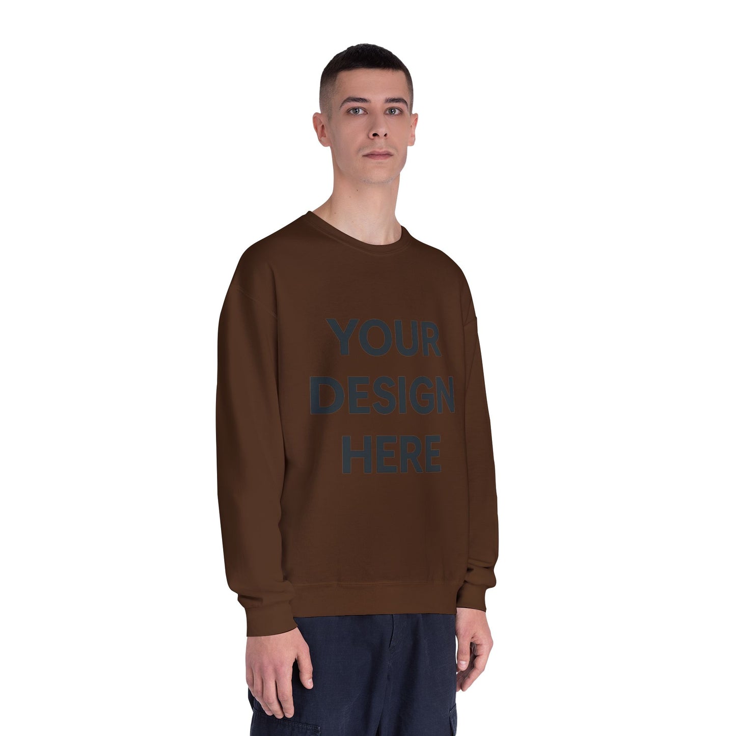 Custom Jerzees 562MR NuBlend Crewneck Sweatshirt Personalized Fleece Pullover Custom Logo, Text, or Design Soft Midweight Unisex Sweatshirt