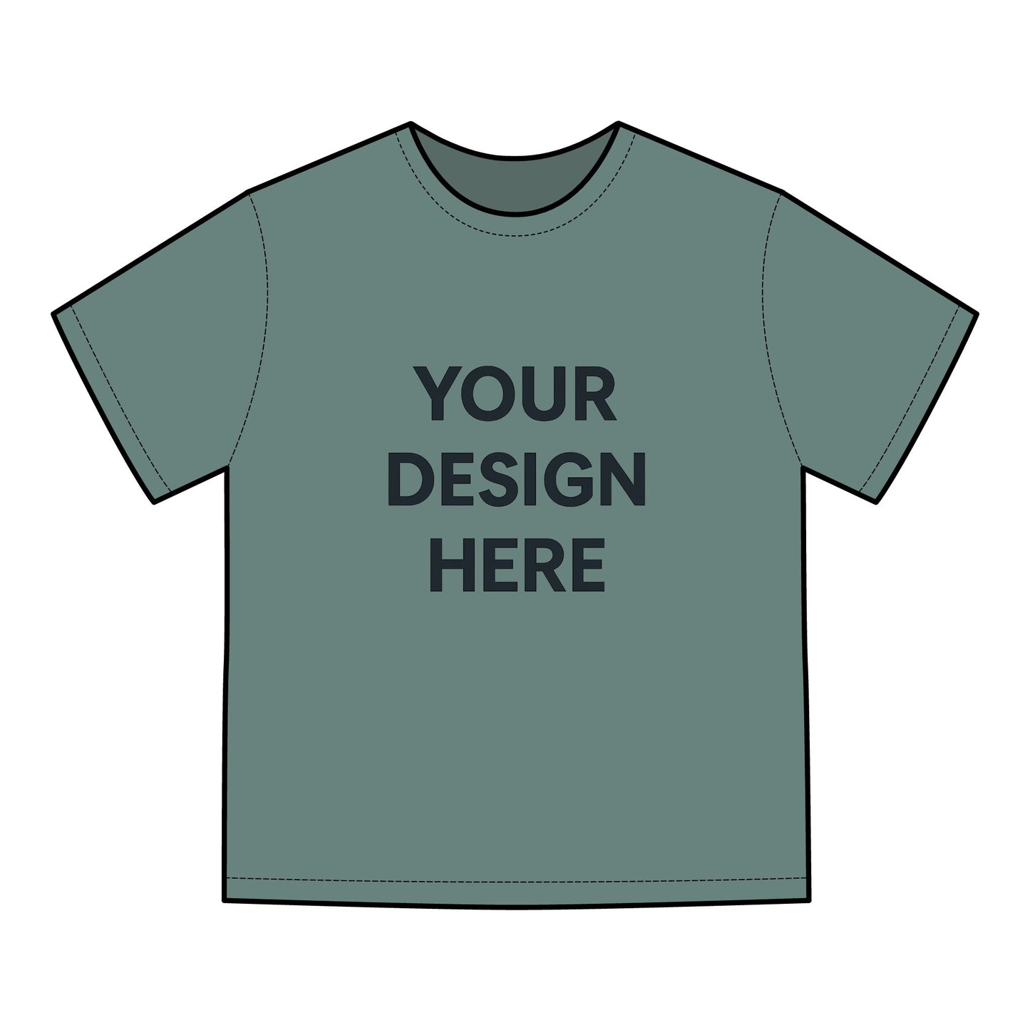 Custom Hanes GDH100 ComfortWash T-Shirt Personalized Garment-Dyed Tee Vintage Soft Cotton Shirt Custom Logo, Text, or Design