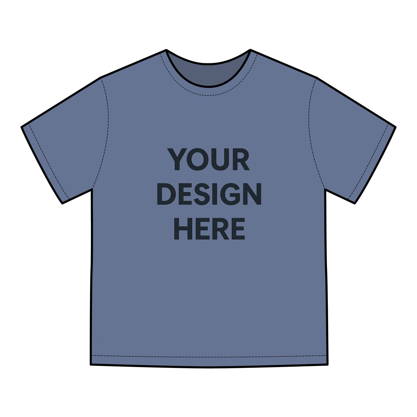 Custom Hanes GDH100 ComfortWash T-Shirt Personalized Garment-Dyed Tee Vintage Soft Cotton Shirt Custom Logo, Text, or Design