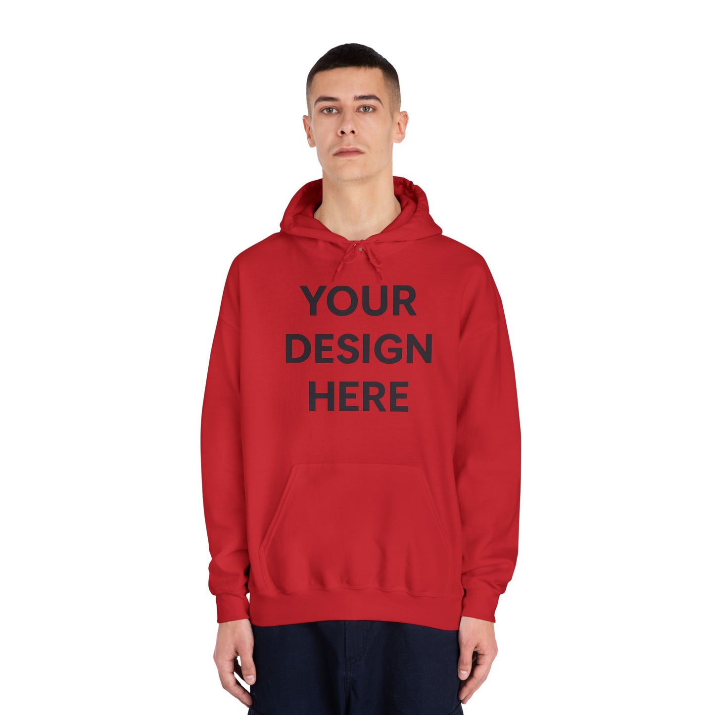 Custom Gildan 12500 DryBlend Hoodie Personalized Moisture-Wicking Fleece Sweatshirt Custom Logo, Text or Design Unisex Cotton-Poly Pullover