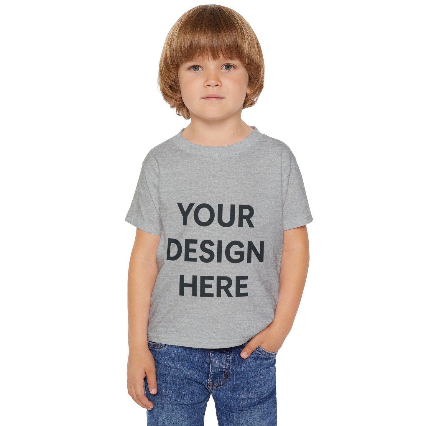 Custom Gildan 5100P Toddler T-Shirt Personalized Heavy Cotton Kids Tee Custom Name, Logo or Design Soft Durable Preshrunk Cotton Shirt