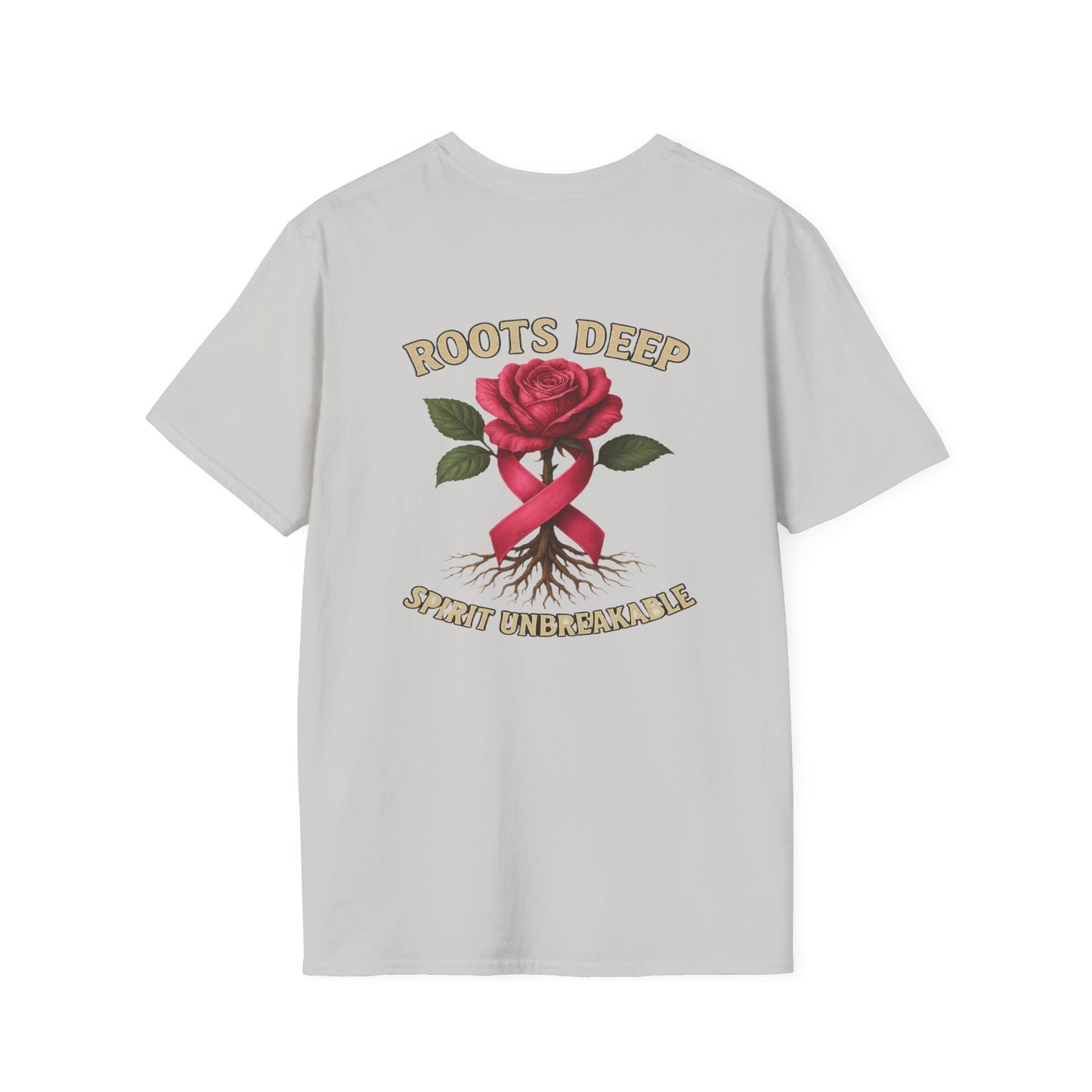 Roots Deep Unisex Softstyle T-Shirt - Inspirational Awareness Tee, Gift for Support, Motivational Shirt, Casual Wear, Fundraising Apparel