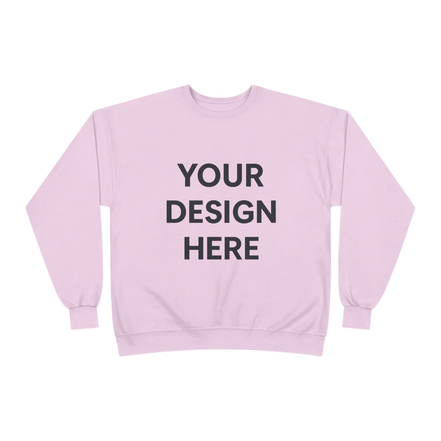 Custom Hanes P160 EcoSmart Crewneck Sweatshirt Personalized Eco-Friendly Fleece Pullover Sustainable Cotton-Poly Blend Custom Logo, Text, or Design
