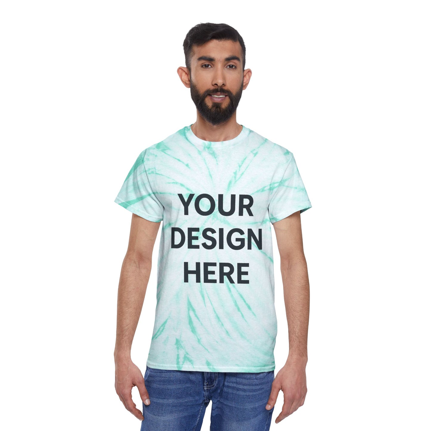 Custom Gildan 5000 Cyclone Tie-Dye T-Shirt Personalized Heavy Cotton Tee Swirl Pattern Retro Design Custom Logo, Text, or Artwork