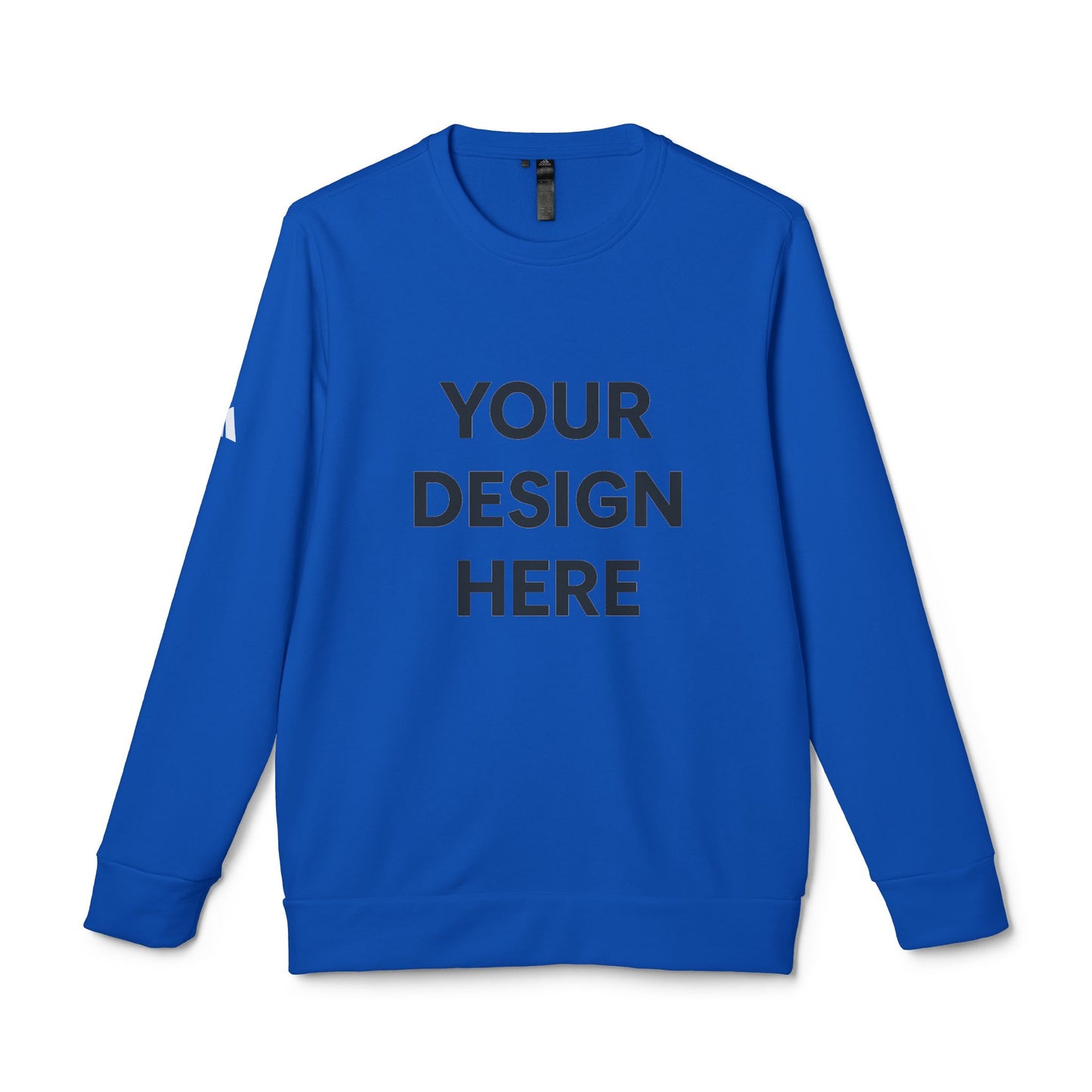Custom Adidas Fleece Crewneck Sweatshirt Personalized Performance Pullover Soft Midweight Cotton-Poly Blend Custom Logo or Embroidery