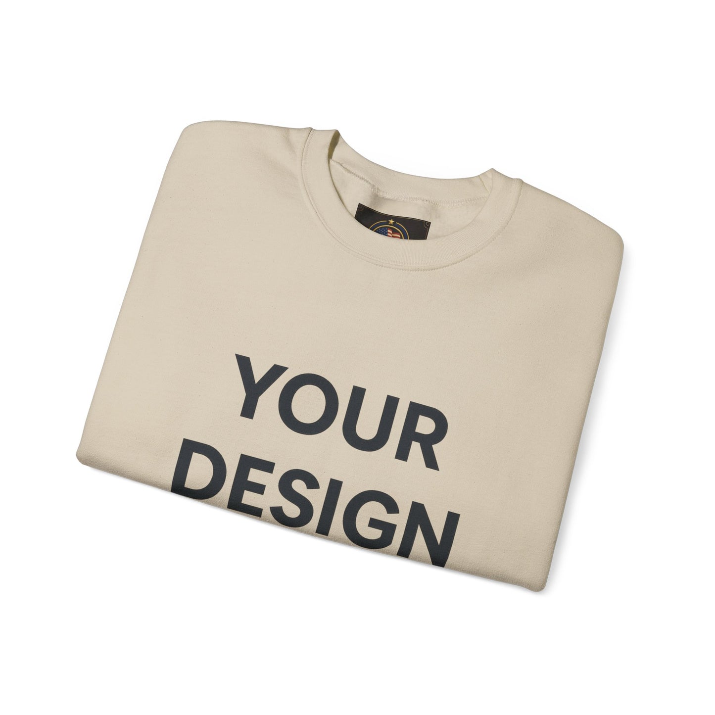 Custom Gildan 18000 Crewneck Sweatshirt | Personalized Heavy Blend Fleece Pullover | Custom Logo, Text, or Design | Unisex Cozy Cotton-Poly Sweatshirt