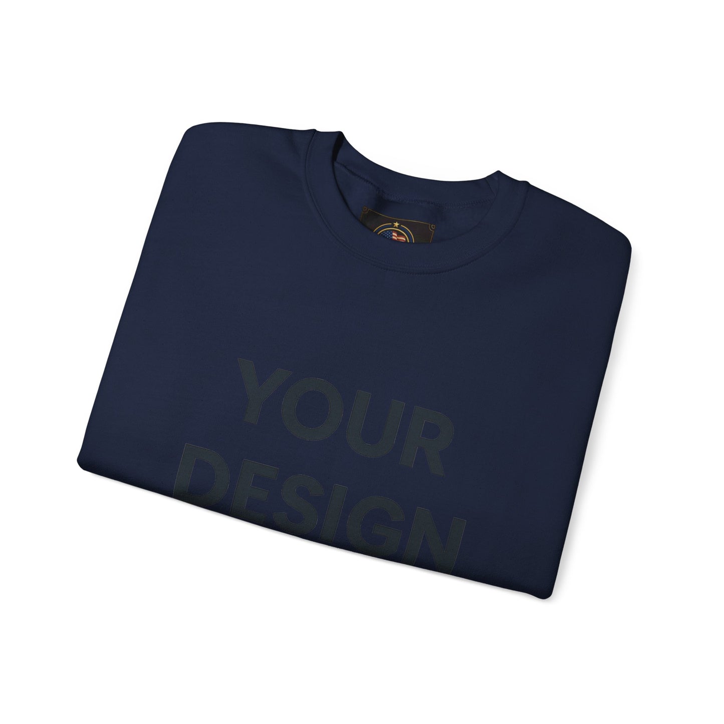 Custom Gildan 18000 Crewneck Sweatshirt | Personalized Heavy Blend Fleece Pullover | Custom Logo, Text, or Design | Unisex Cozy Cotton-Poly Sweatshirt
