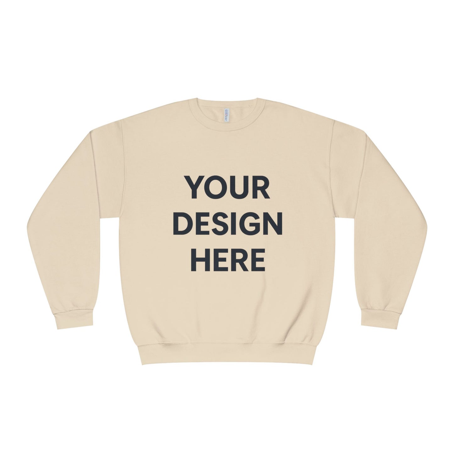 Custom Jerzees 562MR NuBlend Crewneck Sweatshirt Personalized Fleece Pullover Custom Logo, Text, or Design Soft Midweight Unisex Sweatshirt