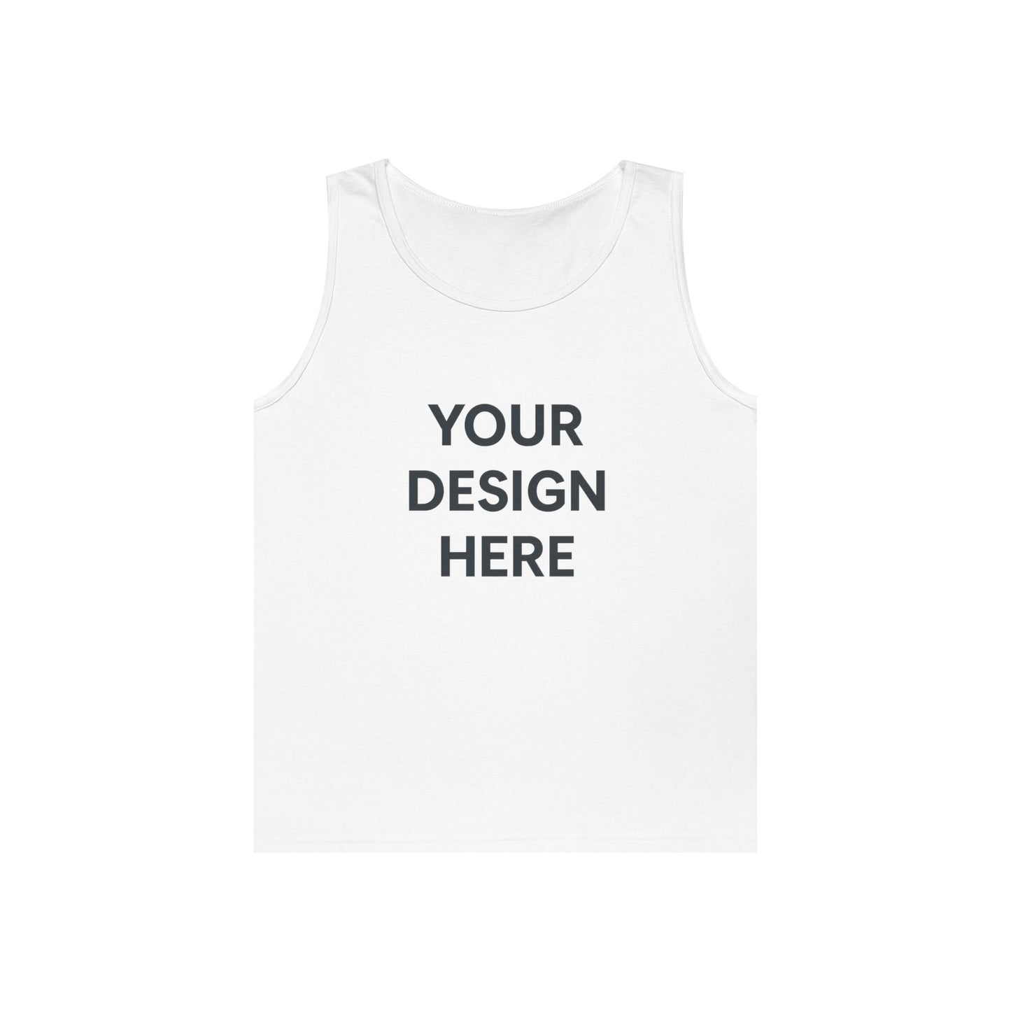 Custom Gildan 5200 Heavy Cotton Tank Top Personalized Sleeveless Shirt Custom Logo, Text, or Design Unisex Classic Fit Summer Tee