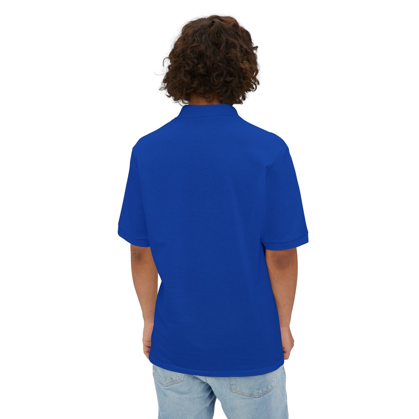 Custom Jerzees 443M Polo Shirt Personalized Piqué Polo Embroidered or Printed Logo Shirt Unisex Short Sleeve Polo for Work, Events & Promotions