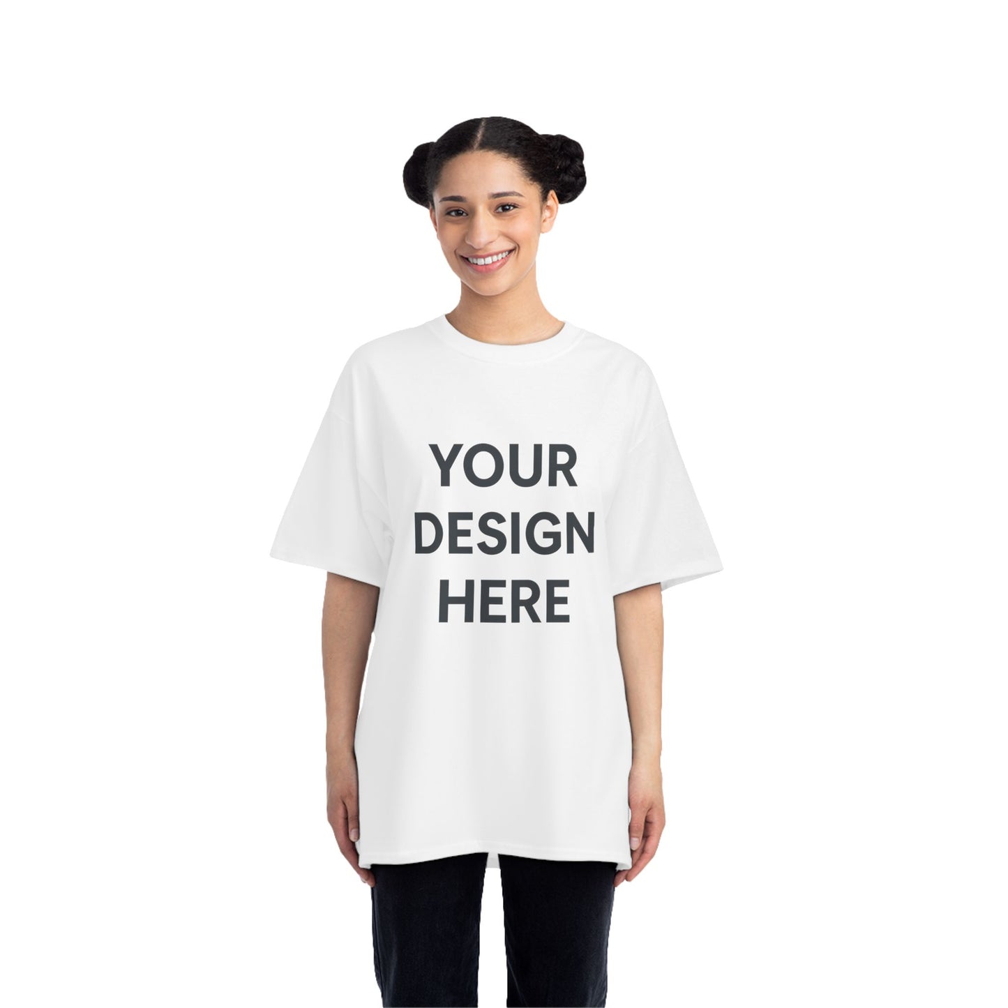 Custom Hanes 5180 Beefy-T Shirt Personalized Heavyweight Cotton Tee Premium Short Sleeve T-Shirt with Custom Logo, Text, or Design
