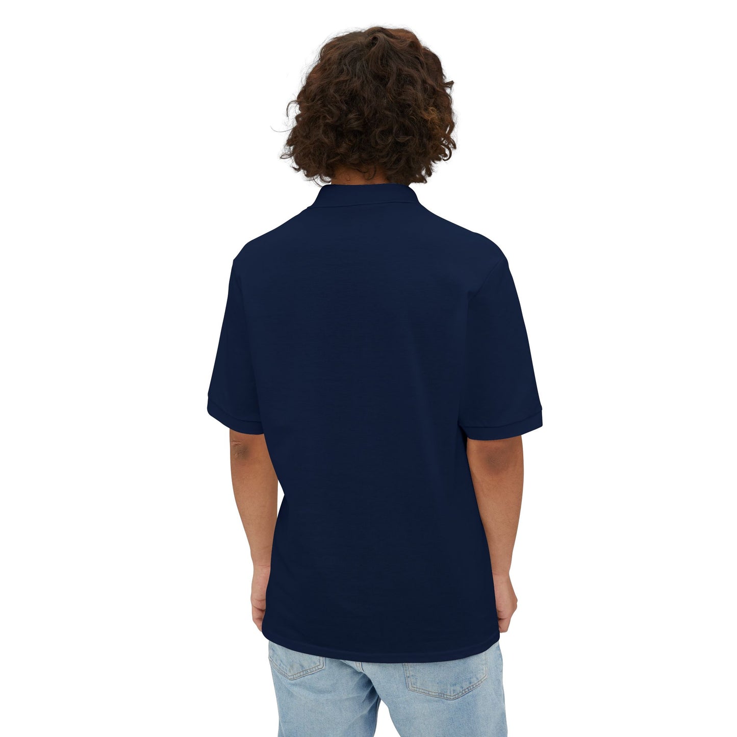 Custom Jerzees 443M Polo Shirt Personalized Piqué Polo Embroidered or Printed Logo Shirt Unisex Short Sleeve Polo for Work, Events & Promotions