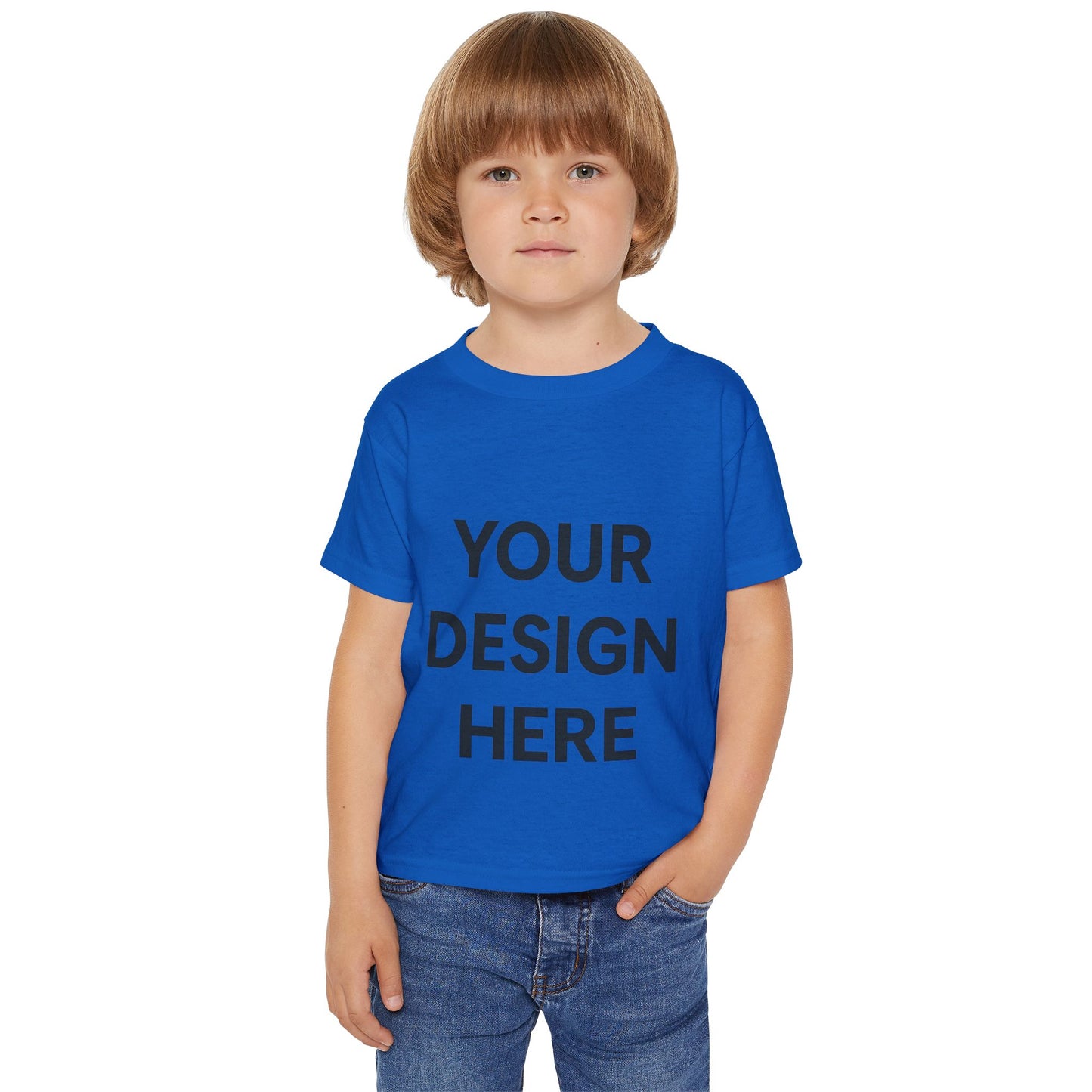 Custom Gildan 5100P Toddler T-Shirt Personalized Heavy Cotton Kids Tee Custom Name, Logo or Design Soft Durable Preshrunk Cotton Shirt