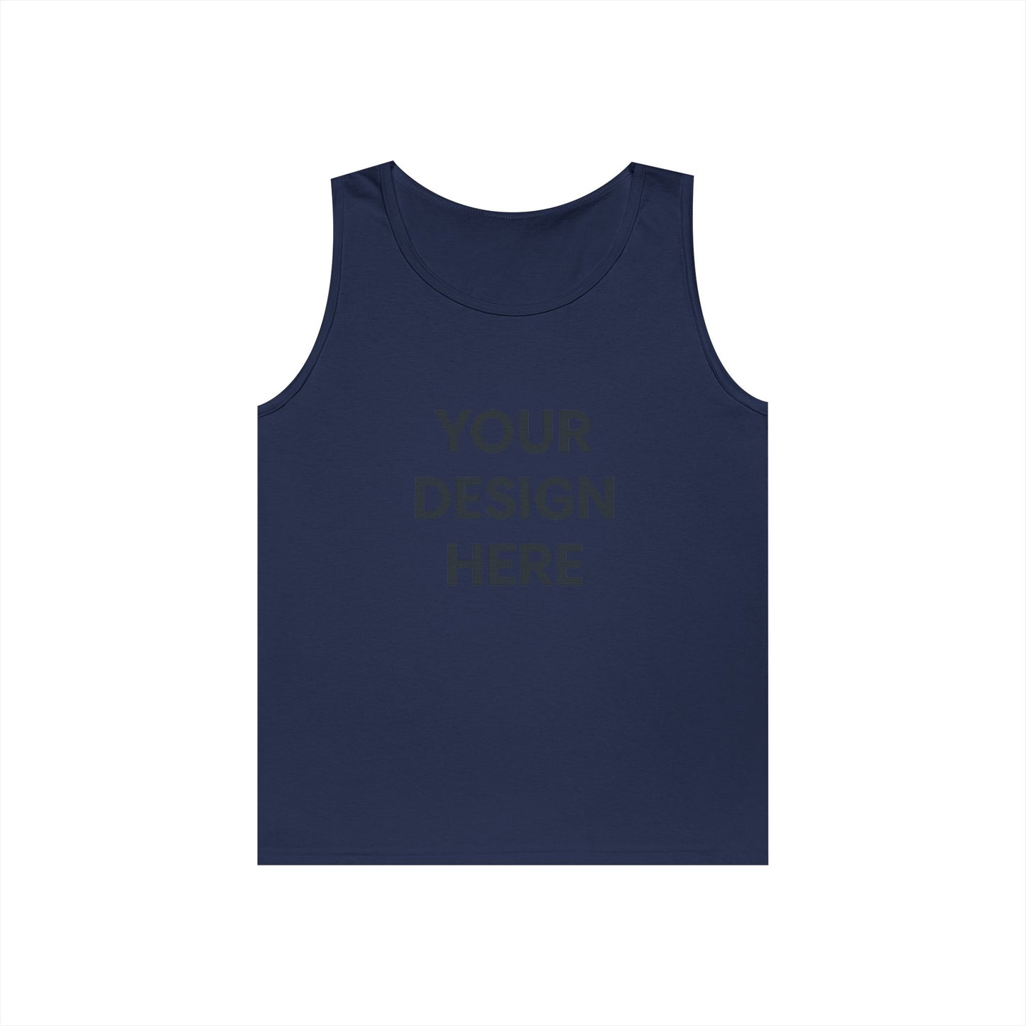 Custom Gildan 5200 Heavy Cotton Tank Top Personalized Sleeveless Shirt Custom Logo, Text, or Design Unisex Classic Fit Summer Tee