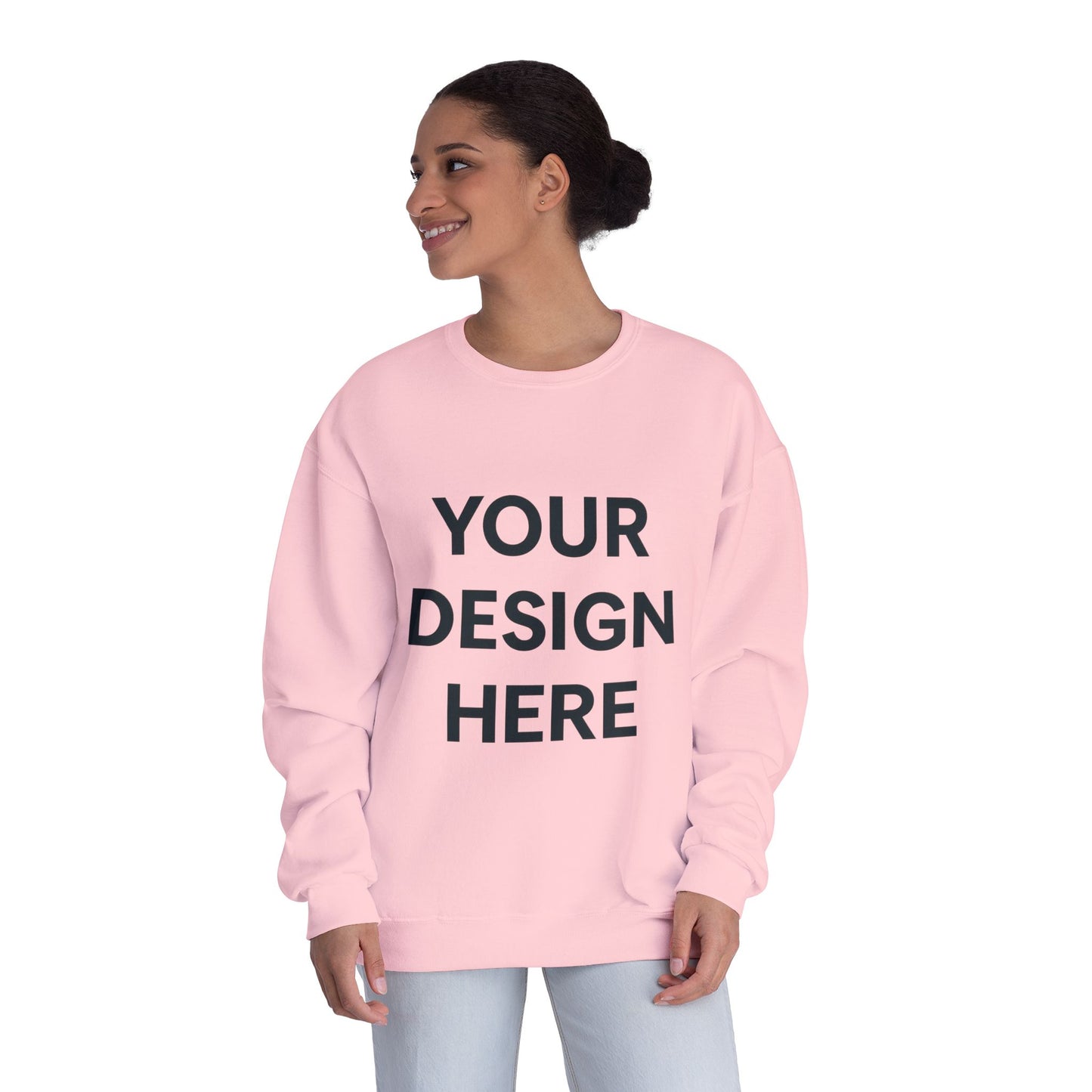 Custom Jerzees 562MR NuBlend Crewneck Sweatshirt Personalized Fleece Pullover Custom Logo, Text, or Design Soft Midweight Unisex Sweatshirt