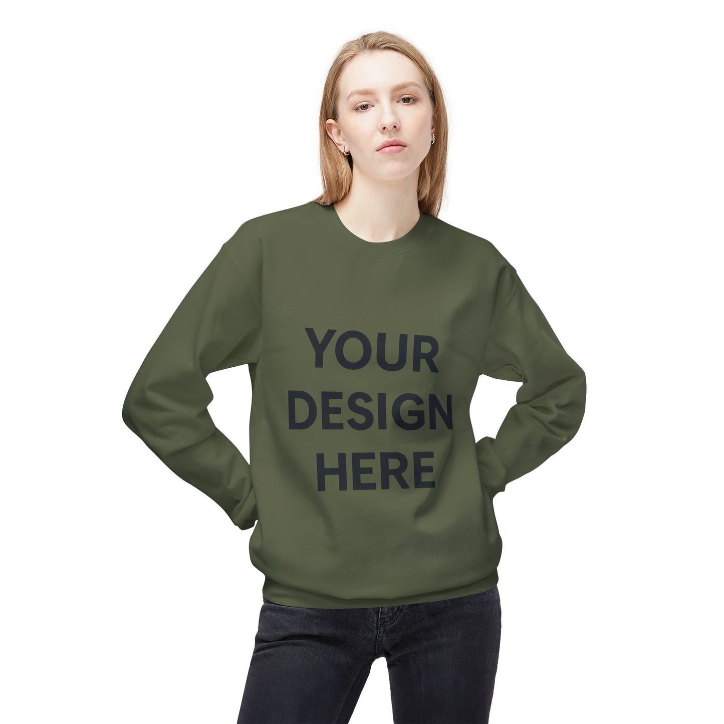 Cozy Customizable Crewneck Sweatshirt - Personalized Gift for Him/Her, Perfect for Fall/Winter, Unique Holiday Gifts, DIY Design