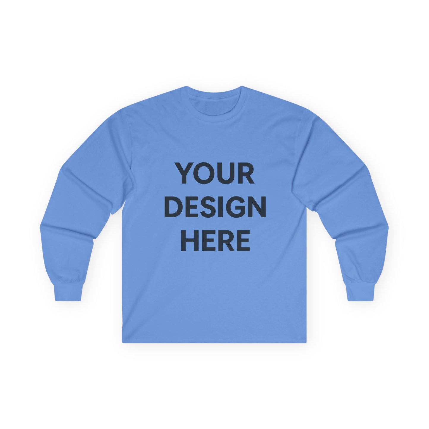 Custom Gildan 2400 Ultra Cotton Long Sleeve T-Shirt Personalized Heavyweight Tee Custom Logo, Text, or Design Unisex Durable Cotton Shirt