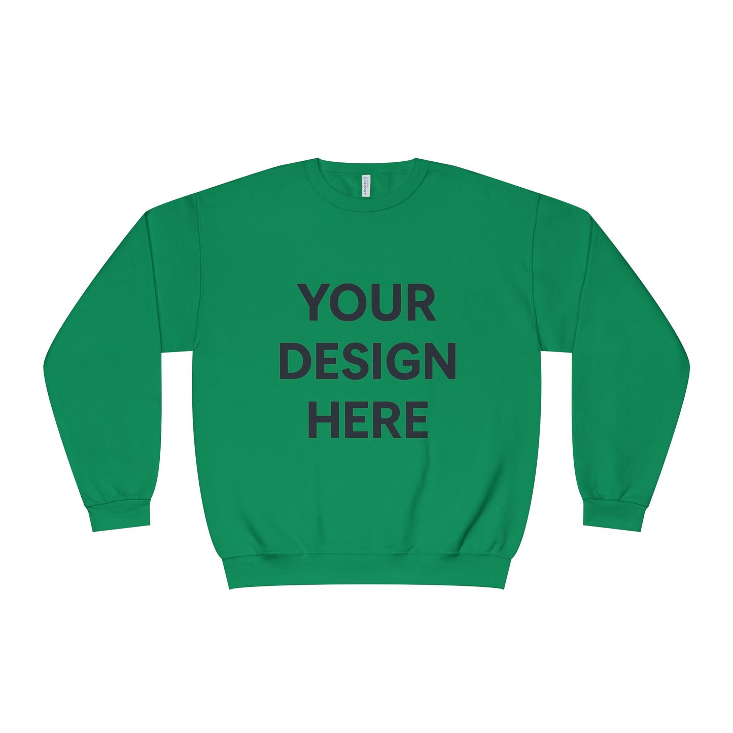 Custom Jerzees 562MR NuBlend Crewneck Sweatshirt Personalized Fleece Pullover Custom Logo, Text, or Design Soft Midweight Unisex Sweatshirt